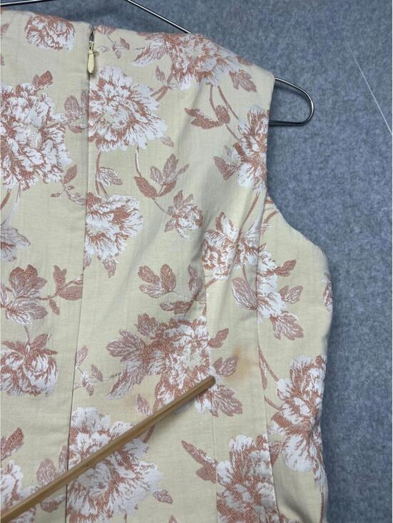 Eva Mendes Womens Sleeveless Floral Curvy Fit Flare Dress 14 Cottagecore Prairie - Picture 6 of 16